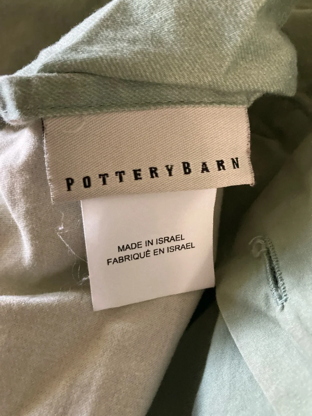 Pottery barn Green Paisley Home full/queen duvet and pillow shams